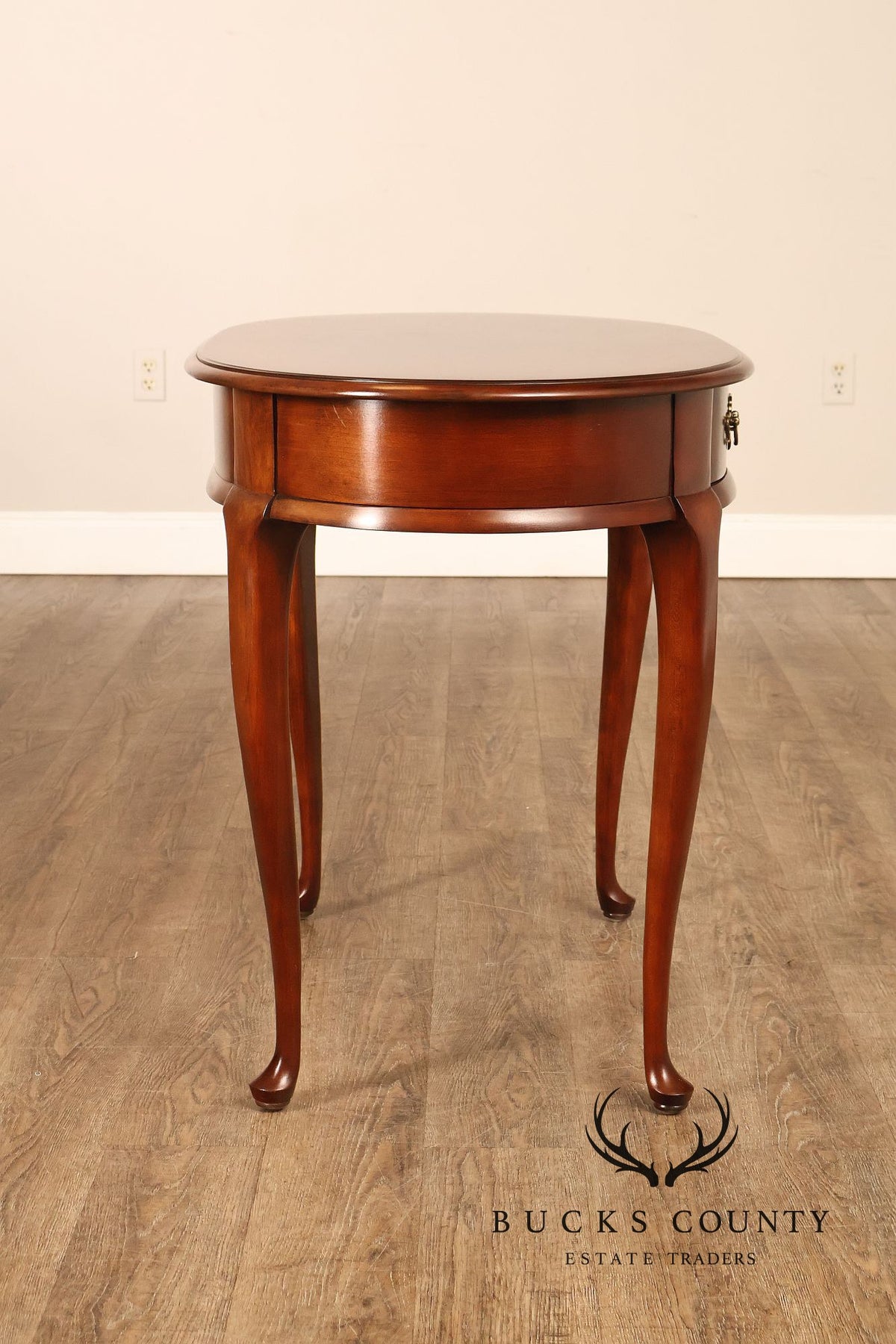 Superior Furniture Company Traditional Oval Cherry Petite Writing Desk