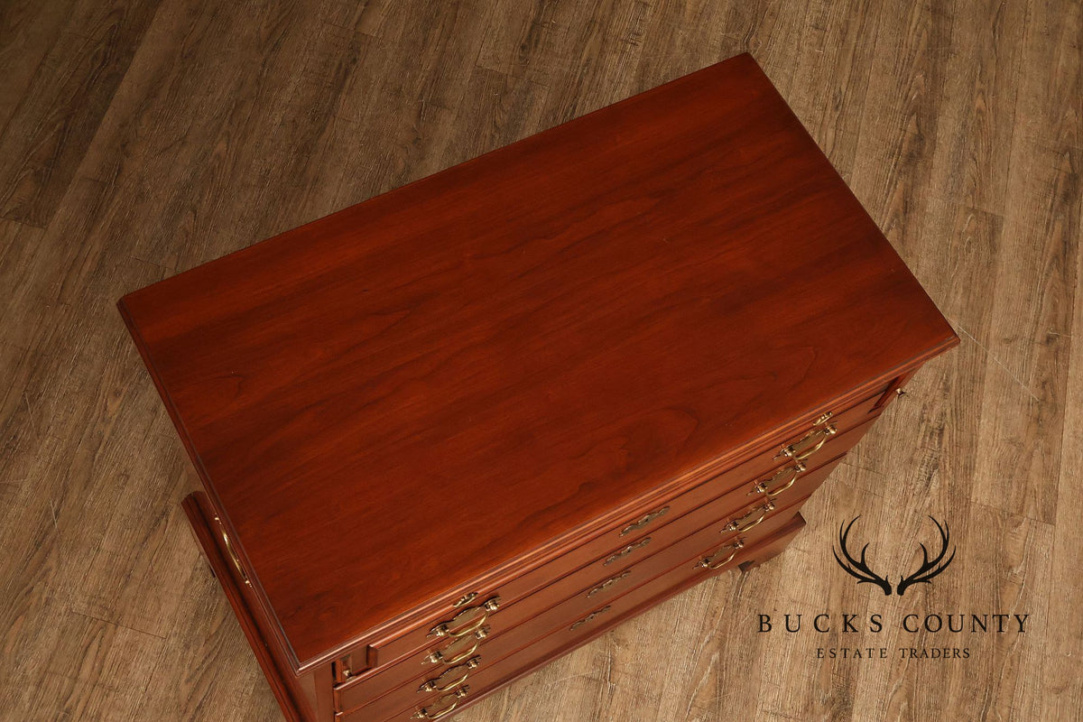 Henkel Harris Chippendale Style Cherry Bachelor's Chest