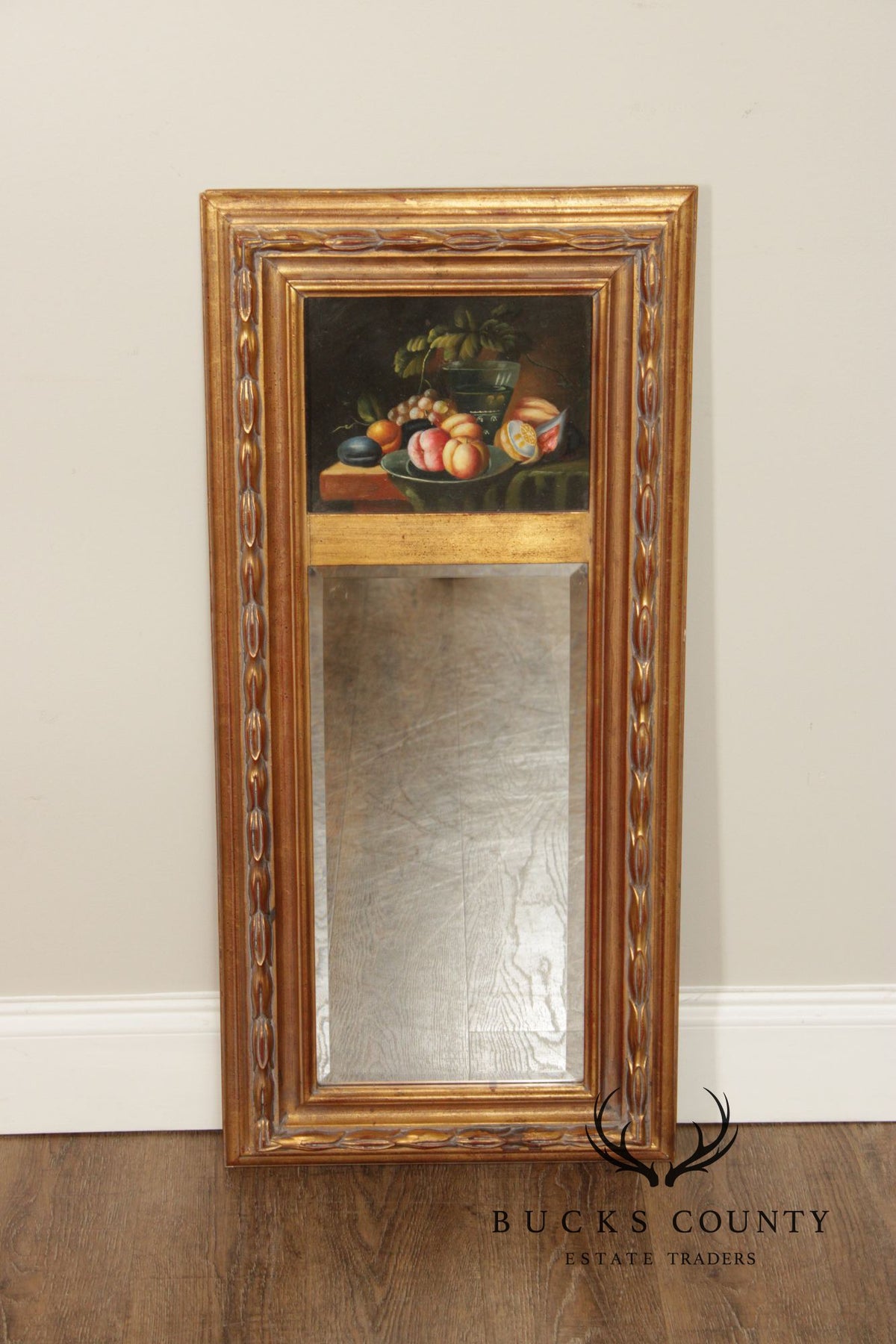Vintage Gold Framed Trumeau Mirror