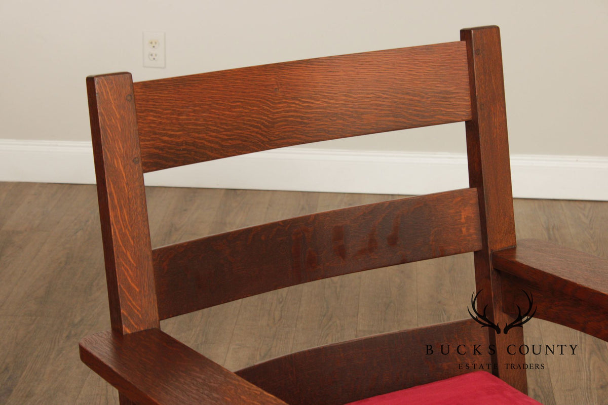Charles Stickley Antique Mission Oak Armchair