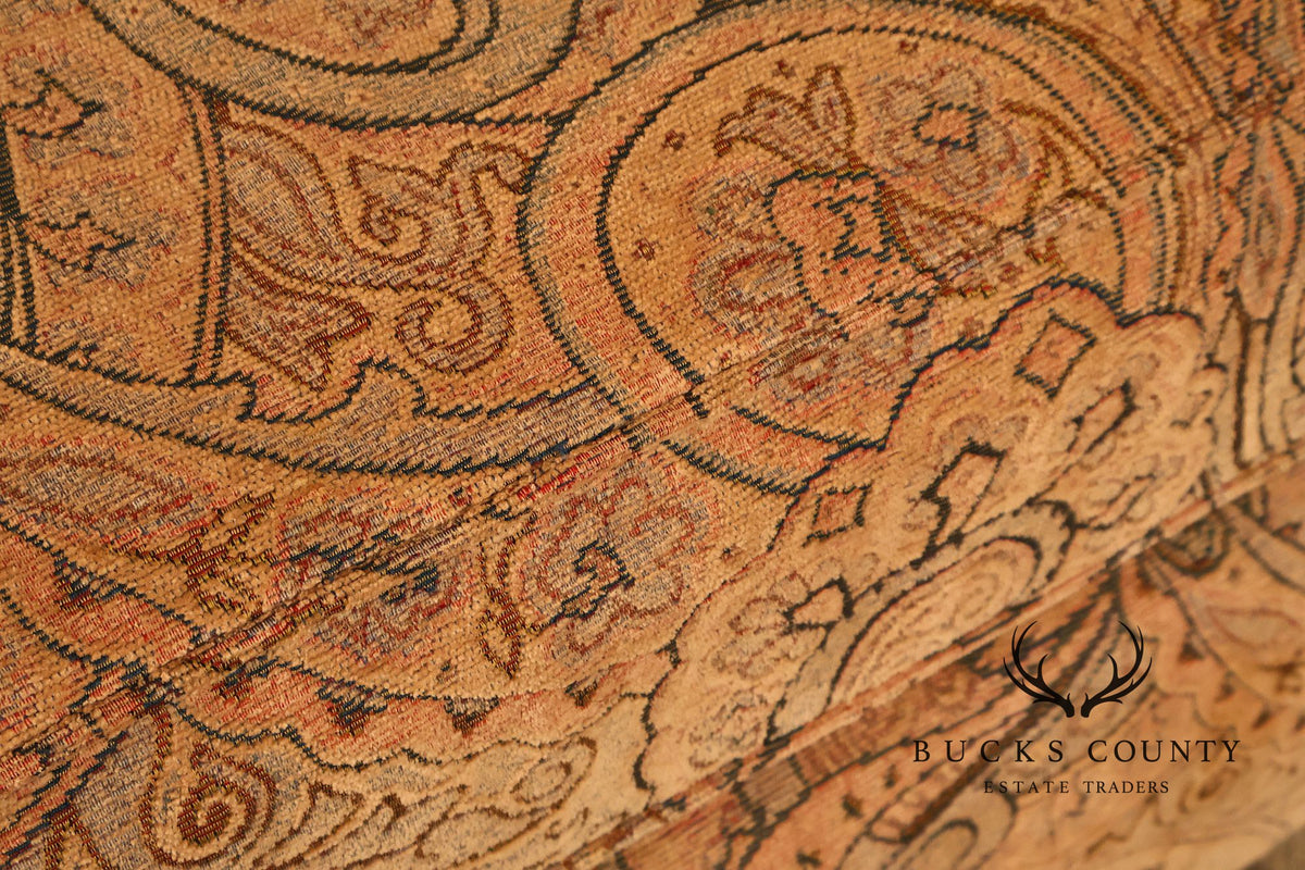 Paisley Upholstered Ottoman