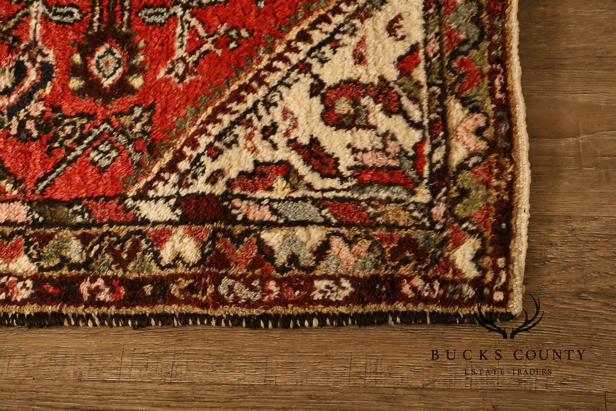 Hamedan Vintage Hand Woven Wool Area Rug
