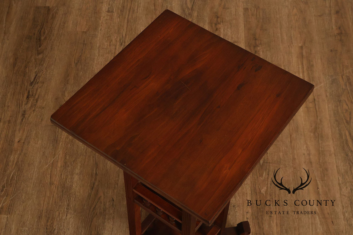 Victorian Eastlake Carved Walnut Plant Stand