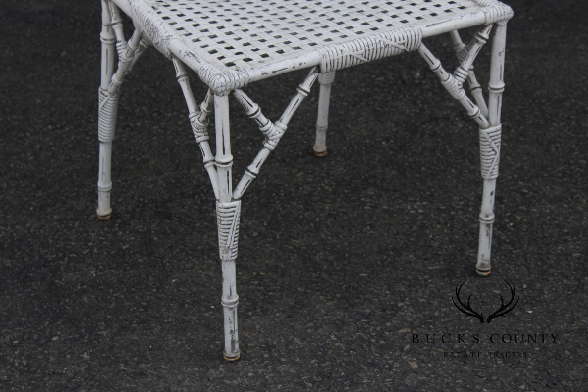 Venemen of California Faux Bamboo Cast Aluminum Patio Dining Set