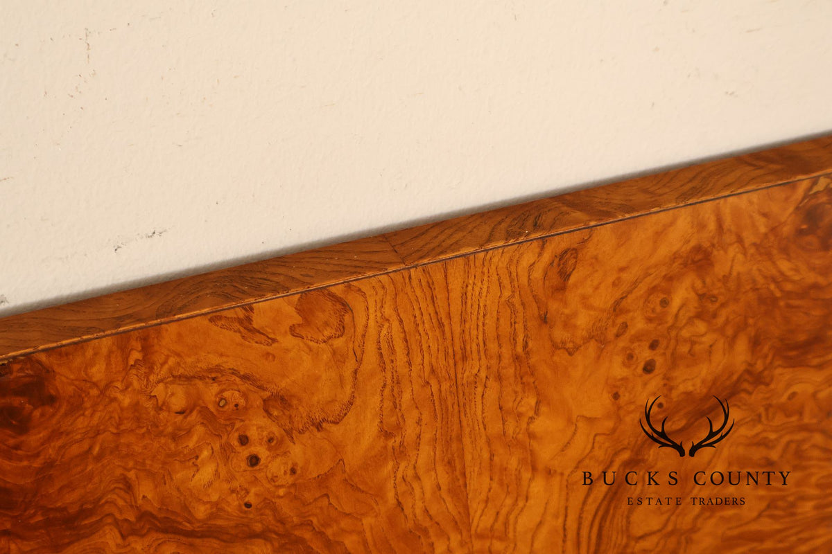 Lane Furniture Alpha Collection Mid Century Modern Burl Wood King Size Headboard