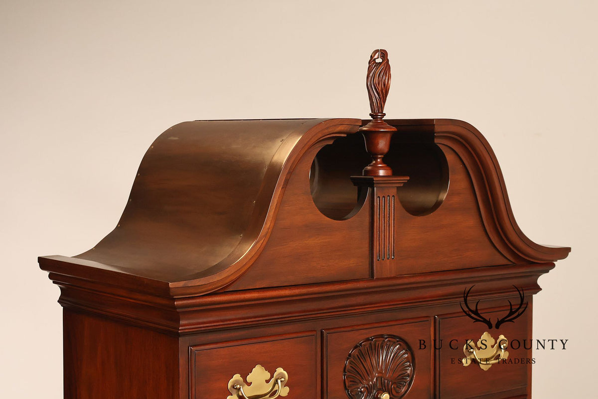 Henkel Harris Virginia Galleries Genuine Mahogany Highboy Chest