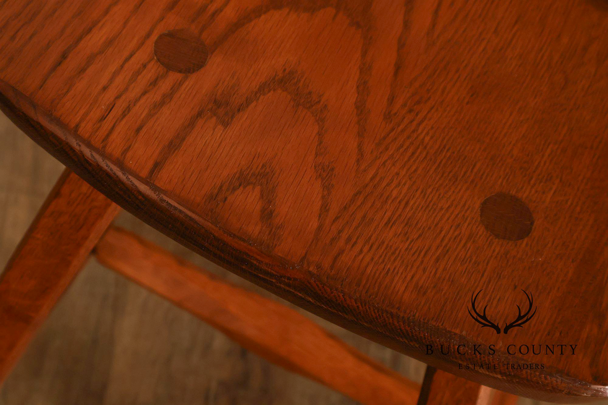 Hunt Country Furniture Solid Oak Occasional Height Stool