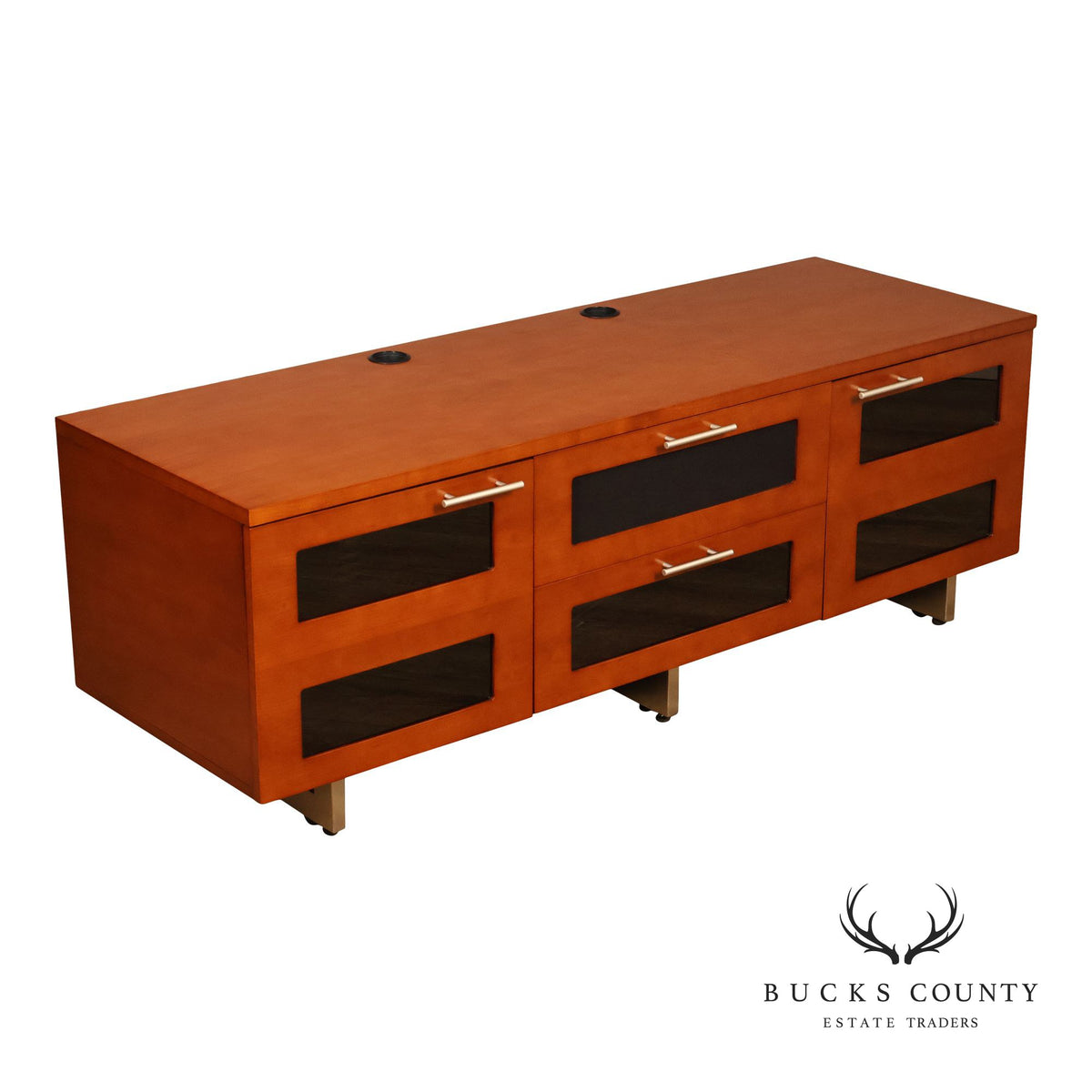 BDI Contemporary Cherry Finish TV Media Console