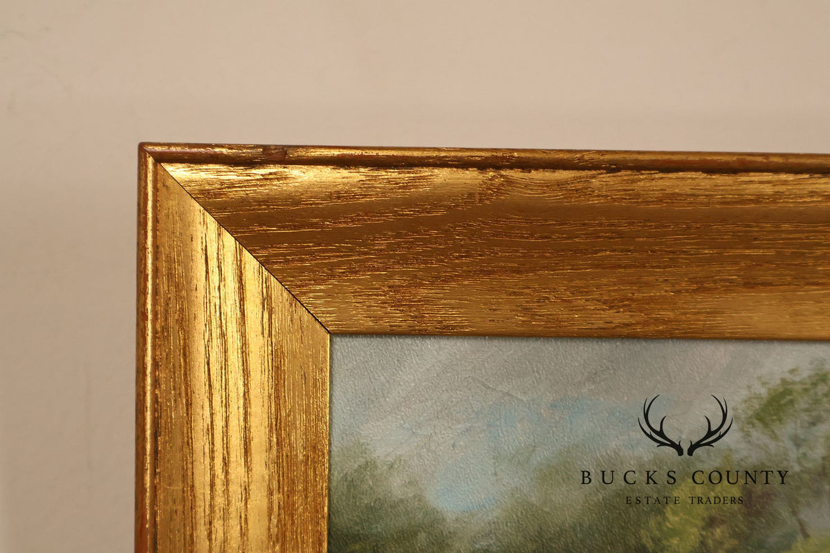 Artist Signed Vintage Oil Painting, Homestead