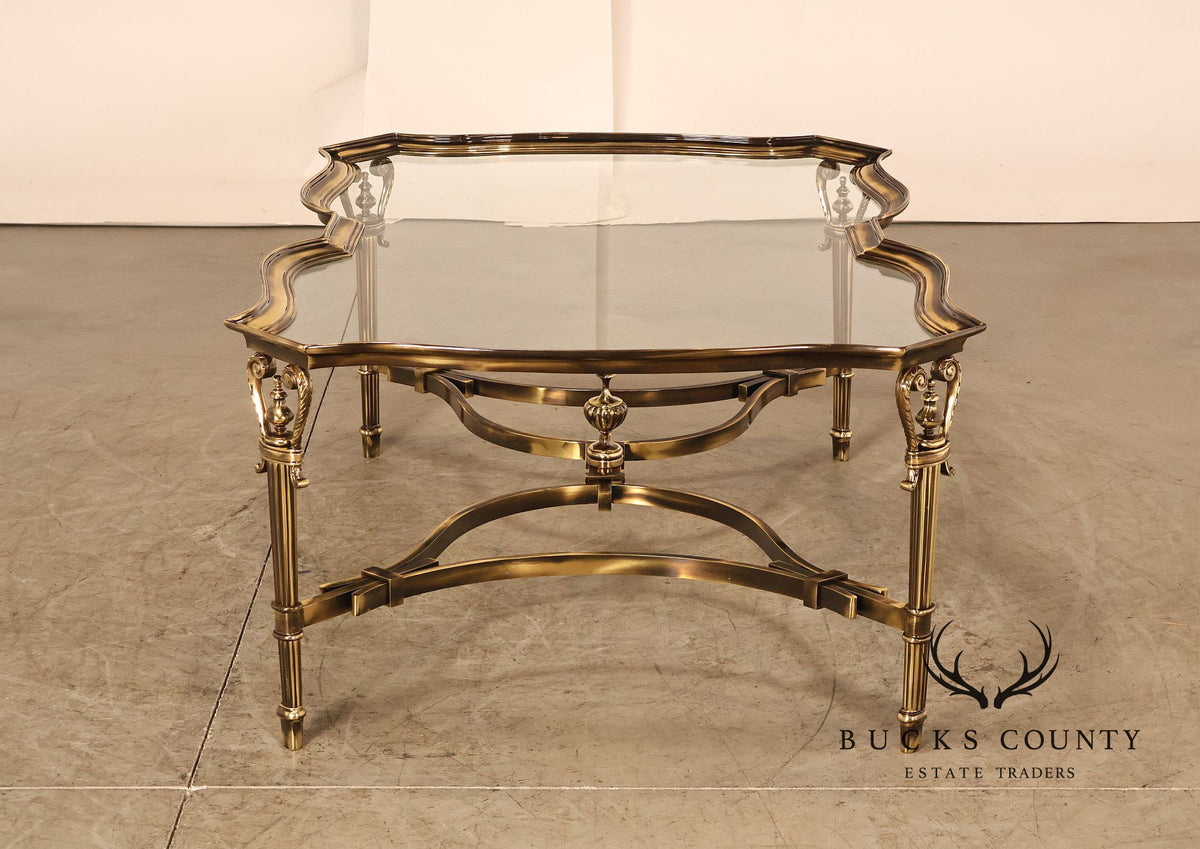 Maitland Smith Glass Top 'Venice' Coffee Table