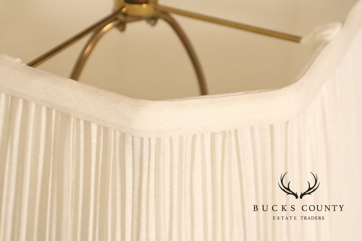 Contemporary Asian Style Pair of Porcelain Table Lamps