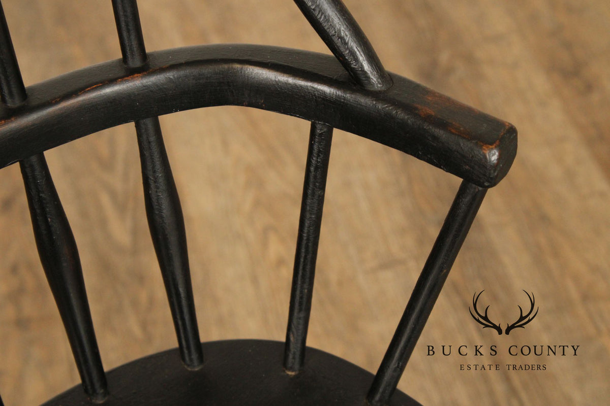 Antique Sack-Back Windsor Child's High Chair