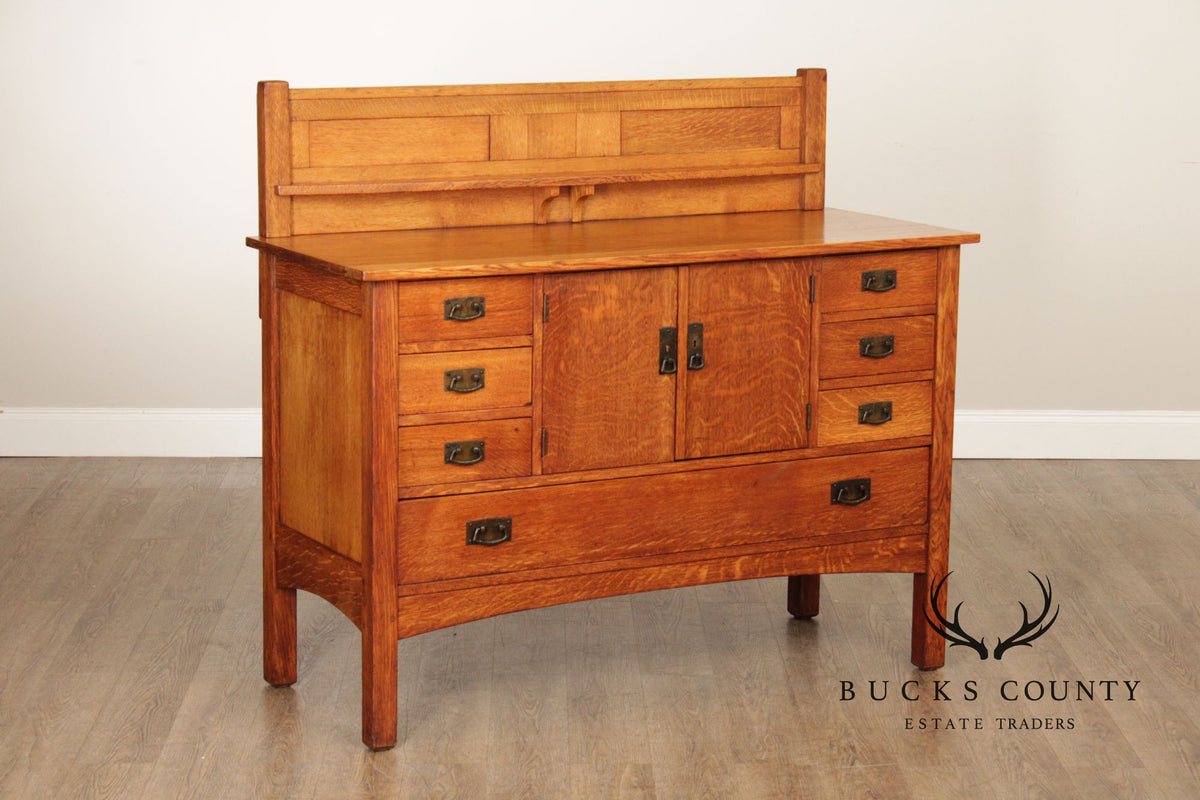 L. & J.G. Stickley Antique Mission Oak Sideboard