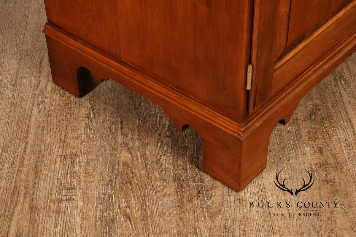 Hitchcock Two Piece Maple Step Back Hutch