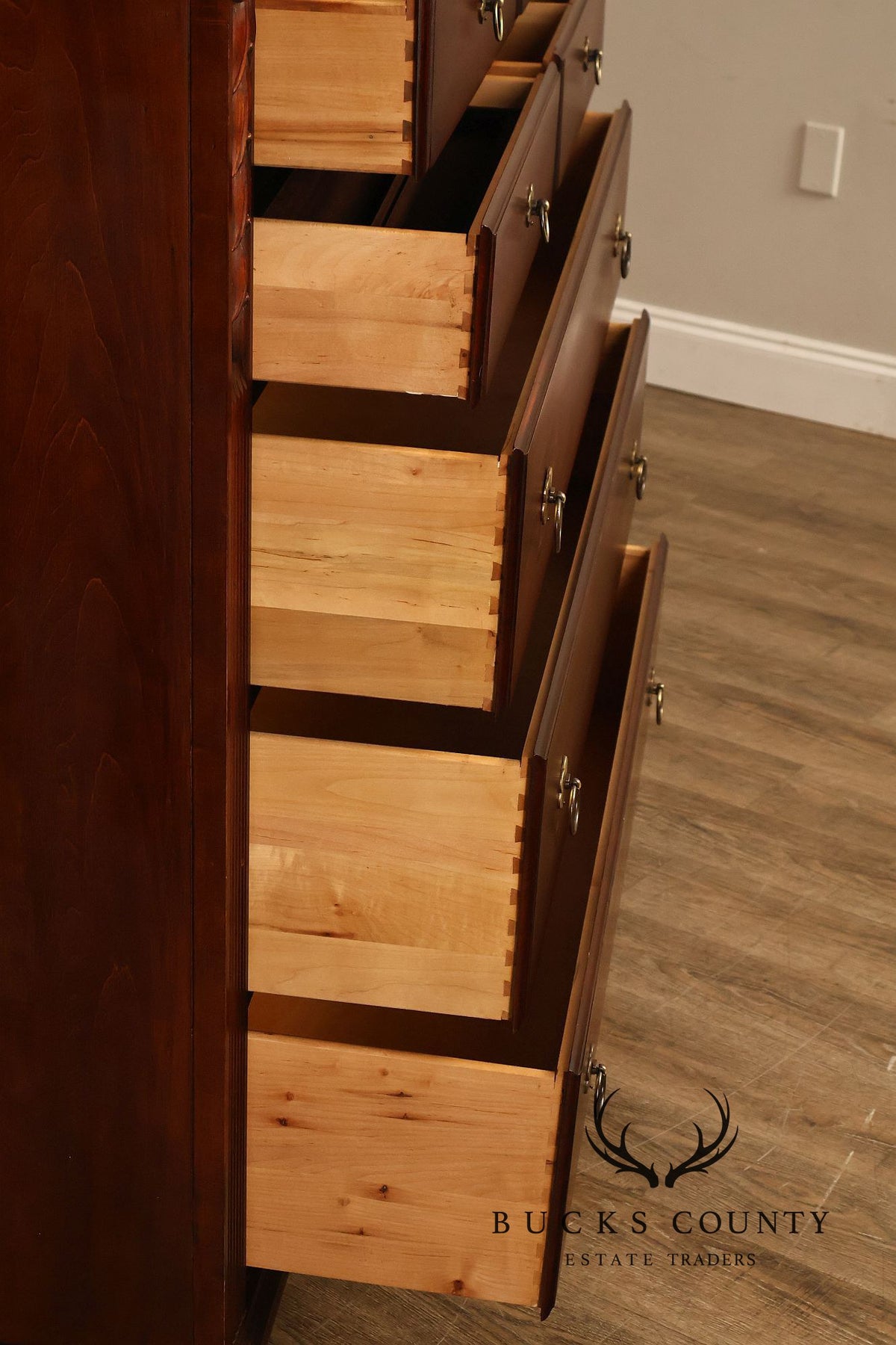 Ethan Allen 'British Classics' Maple And Birch Tall Dresser