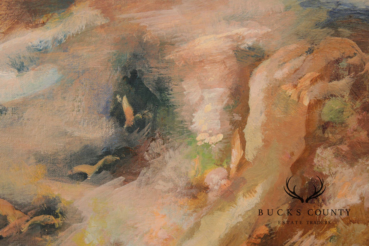 Wallace Bassford Impressionist Style Oil Painting, 'Regalia'
