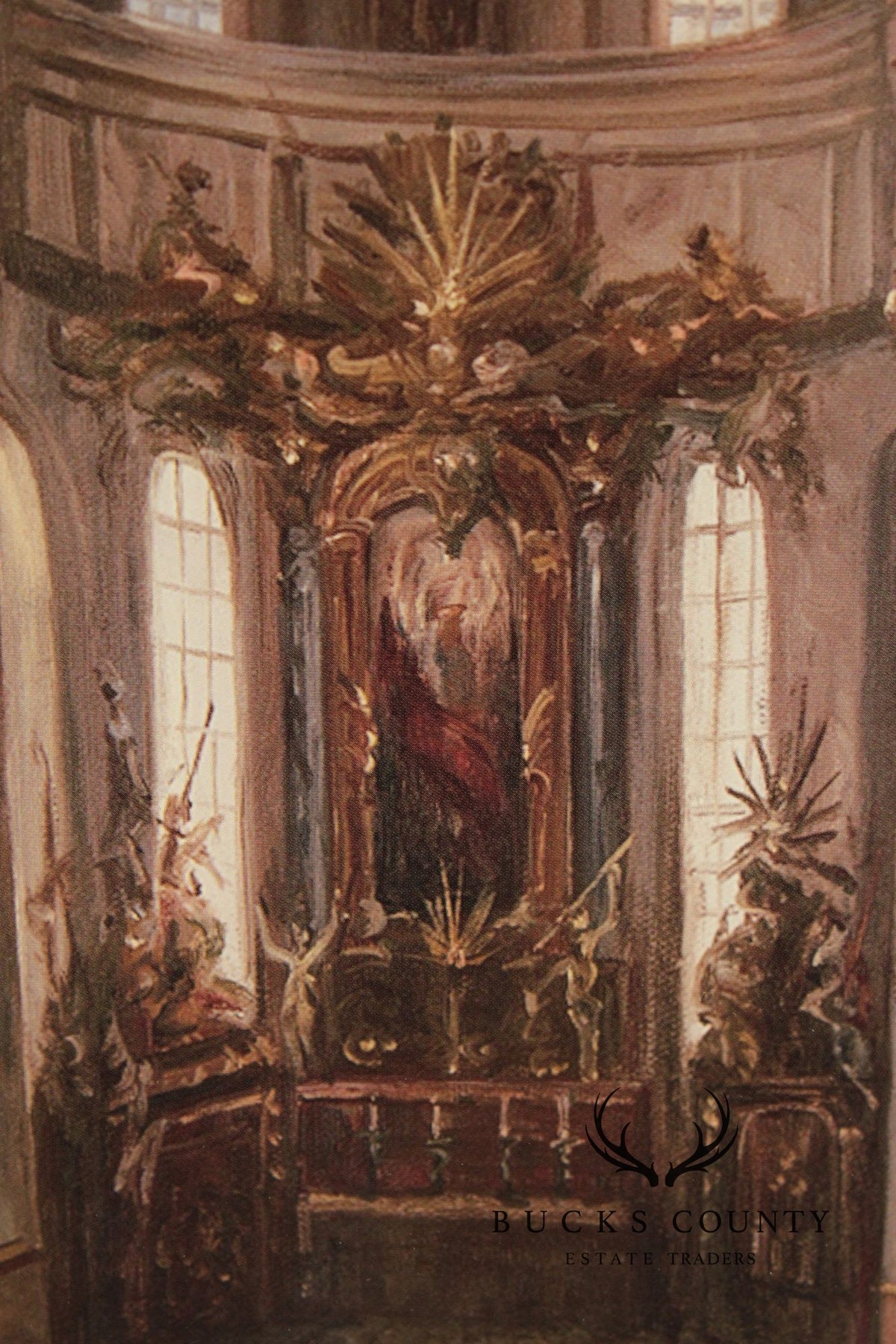 Framed Print of Baroque Cathedral Interior