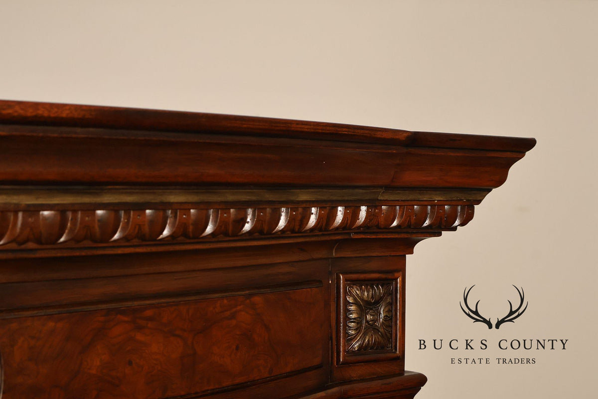 Drexel Heritage Hampshire Traditional Burl Wood Entertainment Armoire