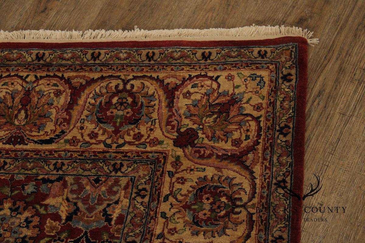 Indo Kashan Handmade 6' X 9' Wool Area Rug