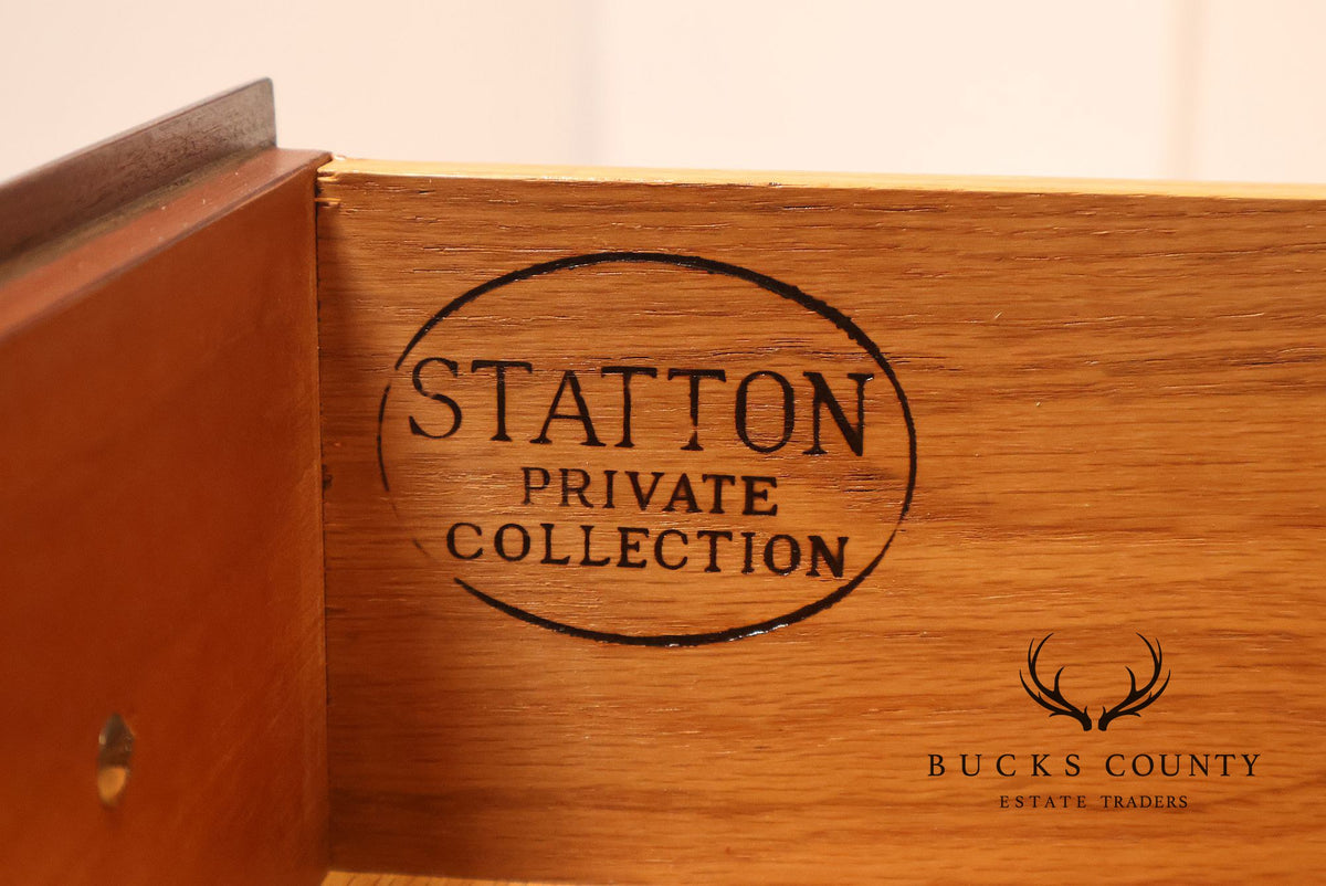 Statton Private Collection Cherry Chippendale Tall Chest Of Drawers