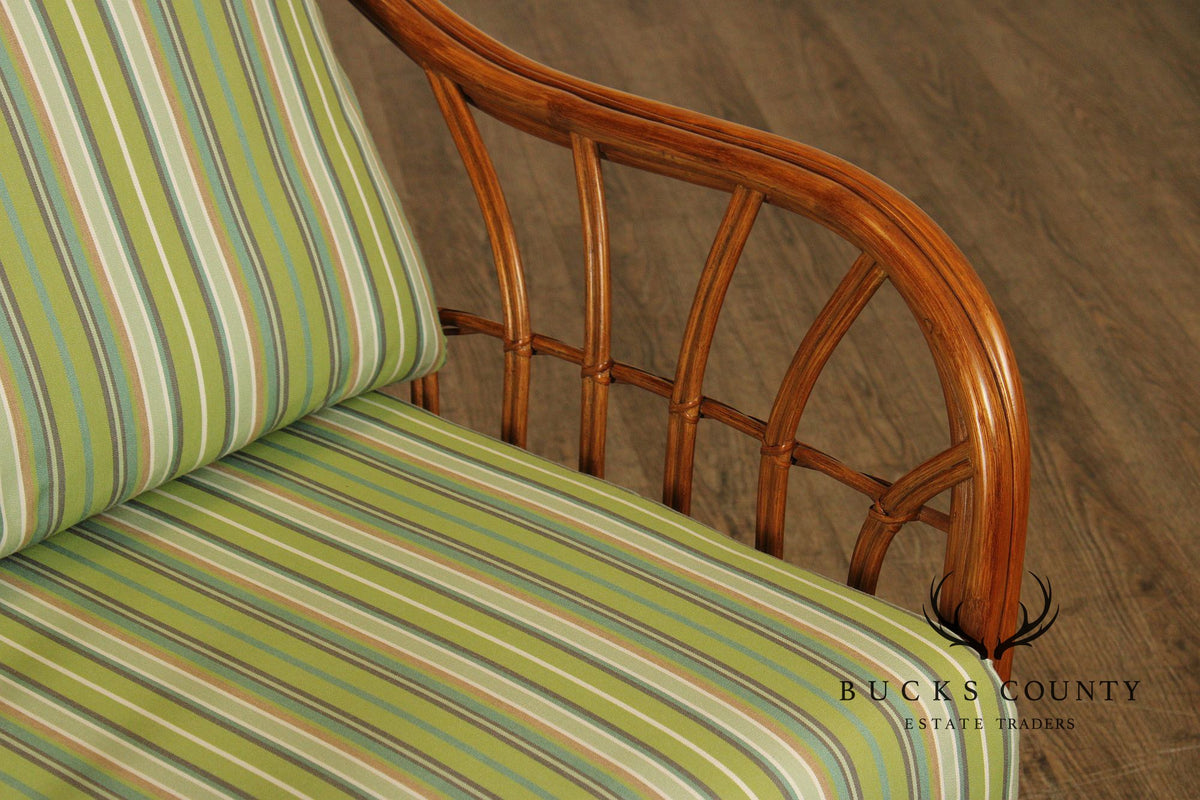 South Sea Rattan 'New Kauai' Lounge Chair with Ottoman