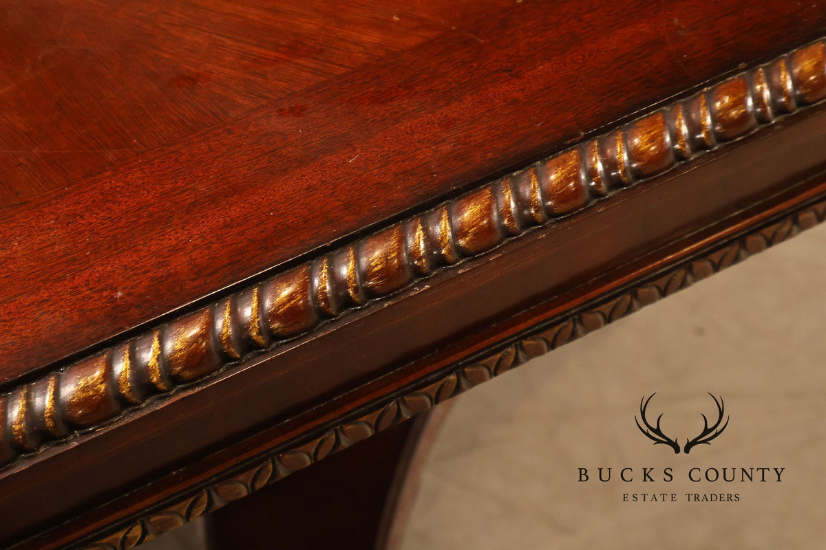 Century Furniture Expandable Cherry Pedestal Dining Table
