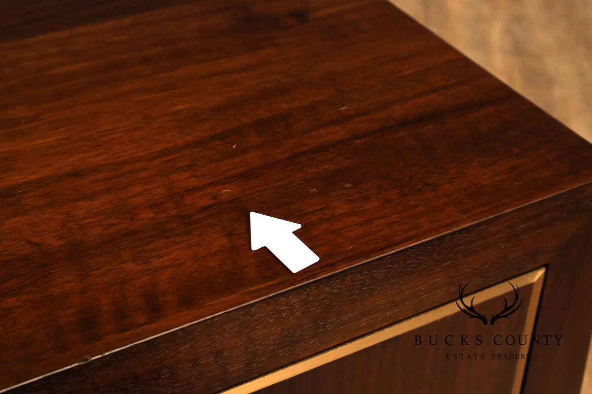 Classic Modern Pair Of Single Drawer Nightstands