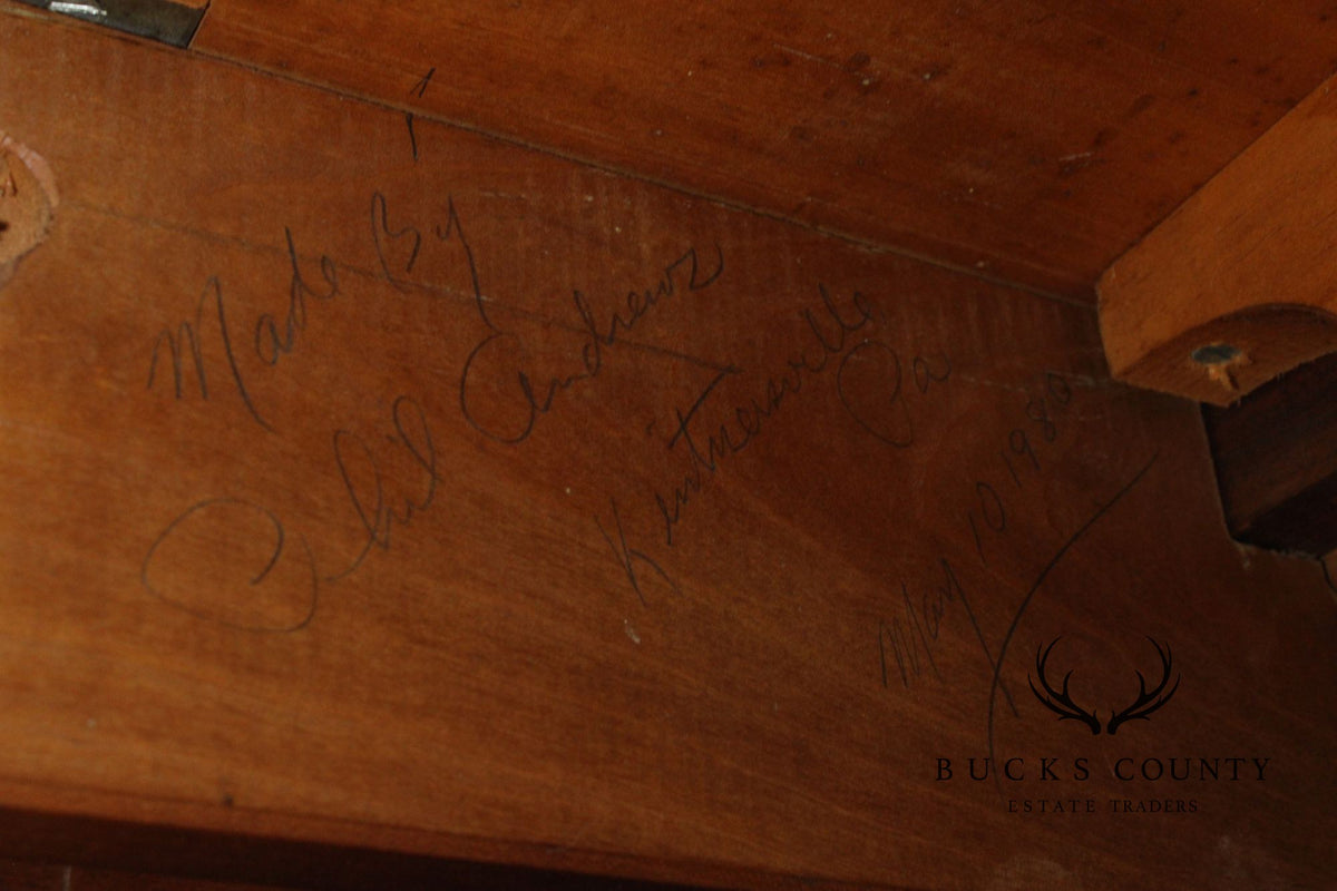 Benchmade Cherry Drop Leaf Harvest Dining Table