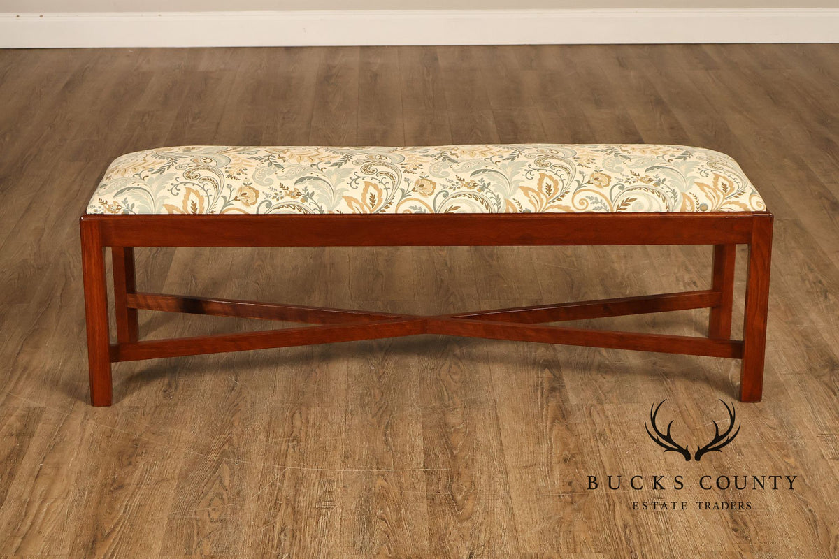 Chippendale Style Mahogany Window Bench