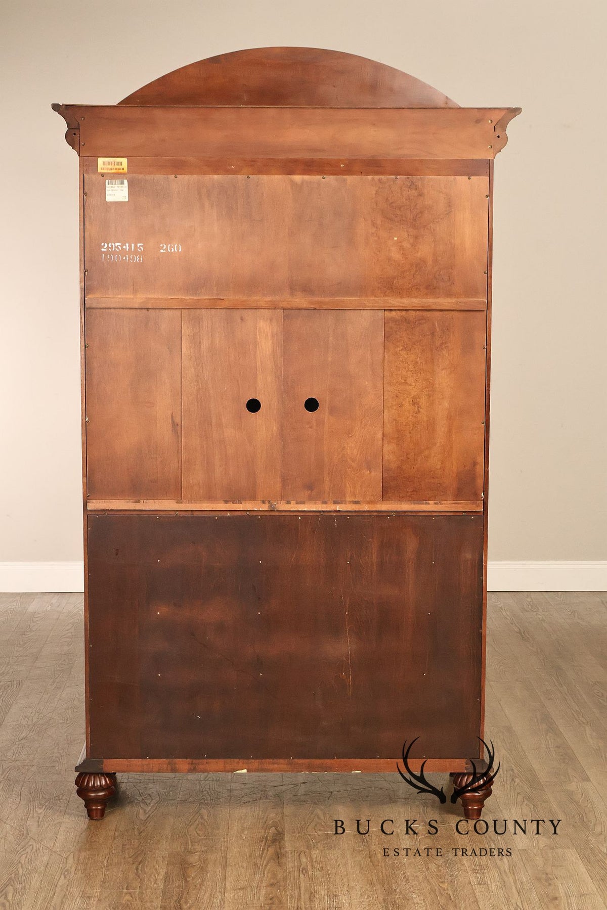 Ethan Allen 'British Classics' Carved Maple And Birch Armoire