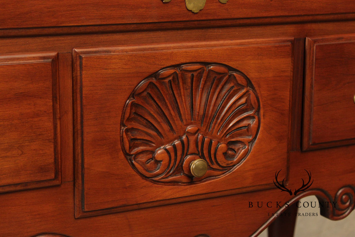 Henkel Harris Solid Wild Black Cherry Queen Anne Lowboy