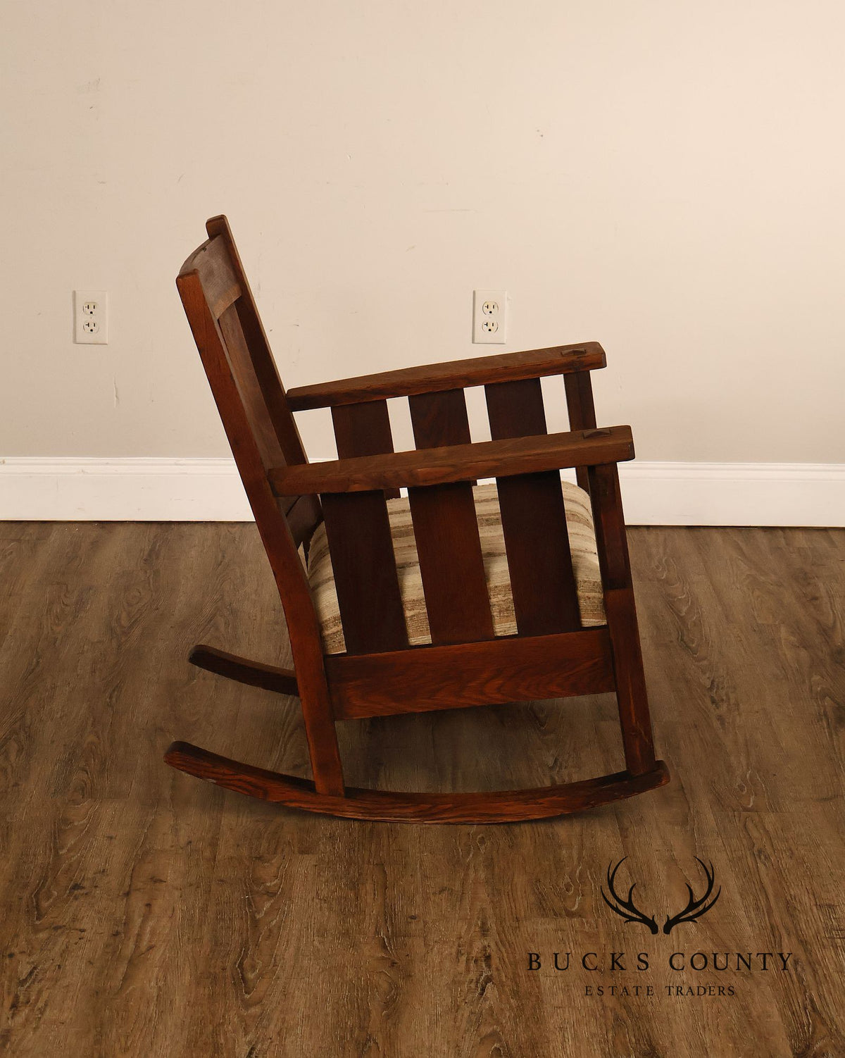 Antique Lifetime Furniture Mission Oak Rocking Chair