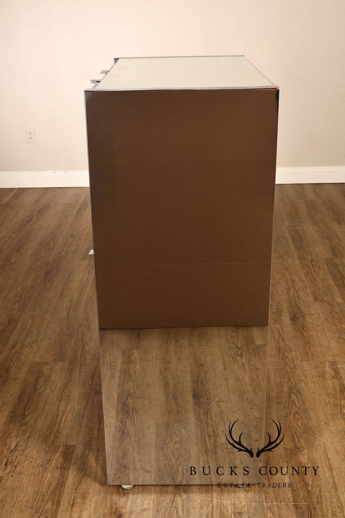 Ello Hollywood Regency Mirrored Armoire