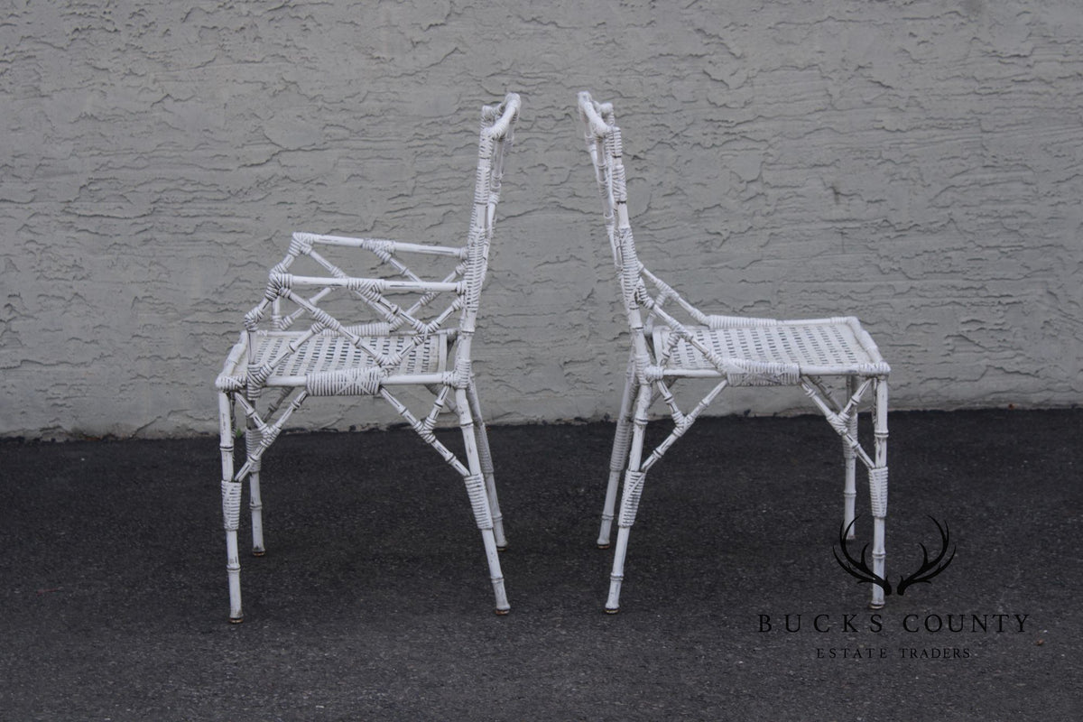 Venemen of California Faux Bamboo Cast Aluminum Patio Dining Set
