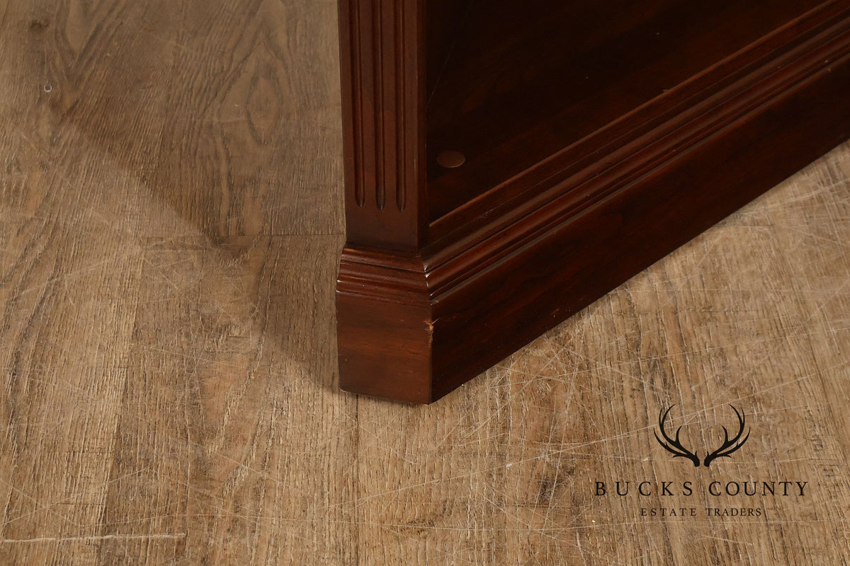 Ethan Allen Georgian Court Cherry Corner Bookcase