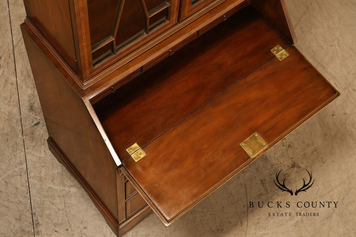 Kittinger Georgian Style Mahogany Secretary Bookcase