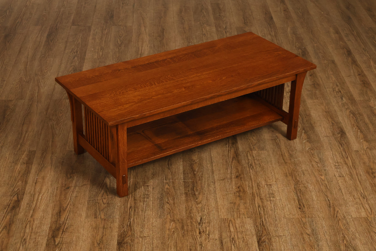 Stickley Mission Collection Oak Spindle Coffee Table