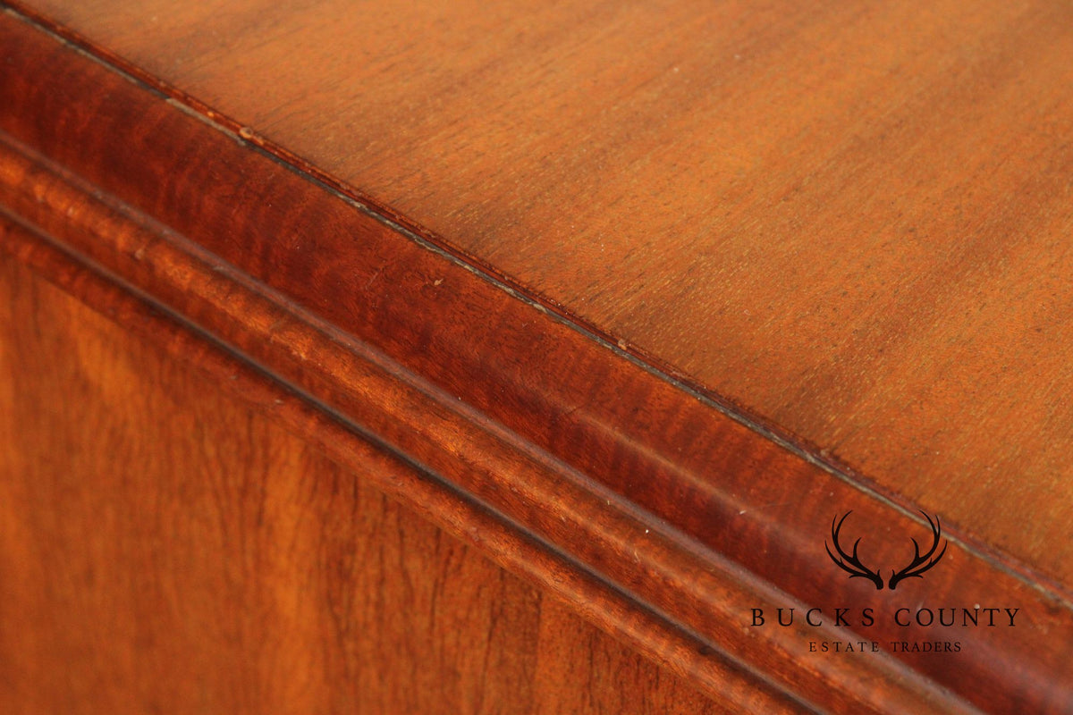Georgian Style Carved Mahogany Commode