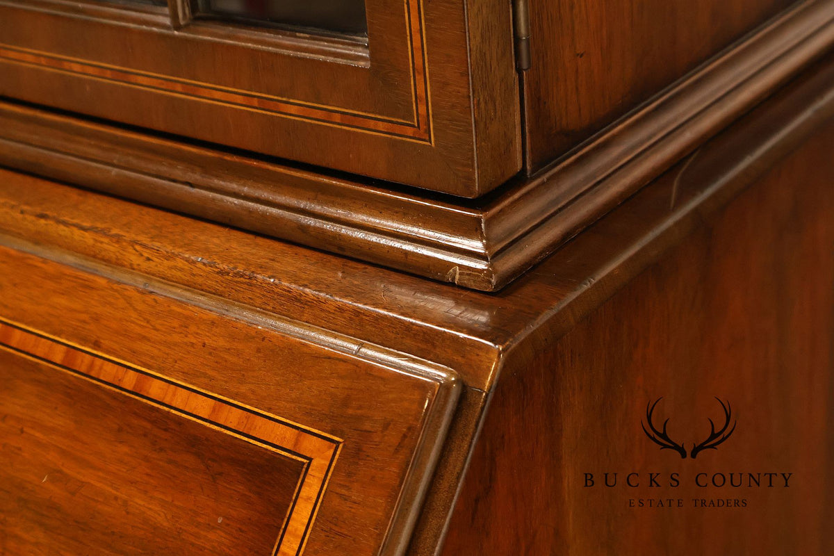 Kittinger Georgian Style Mahogany Secretary Bookcase