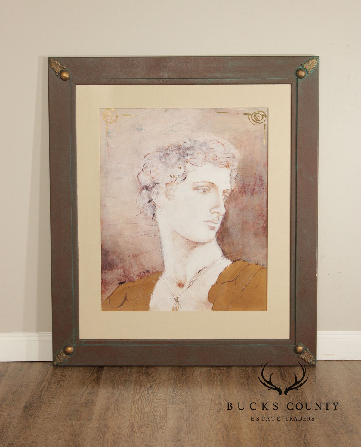 Crishawn Custom Framed Framed Art Print, 'Grecian I'