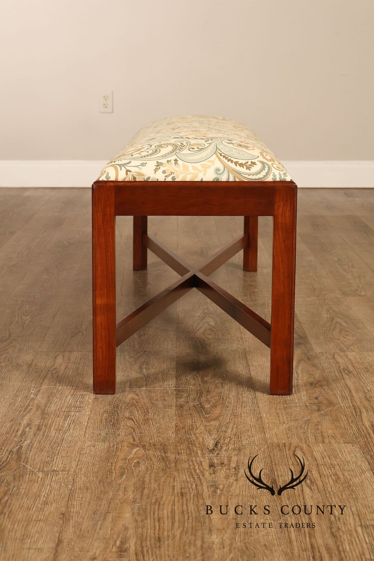 Chippendale Style Mahogany Window Bench
