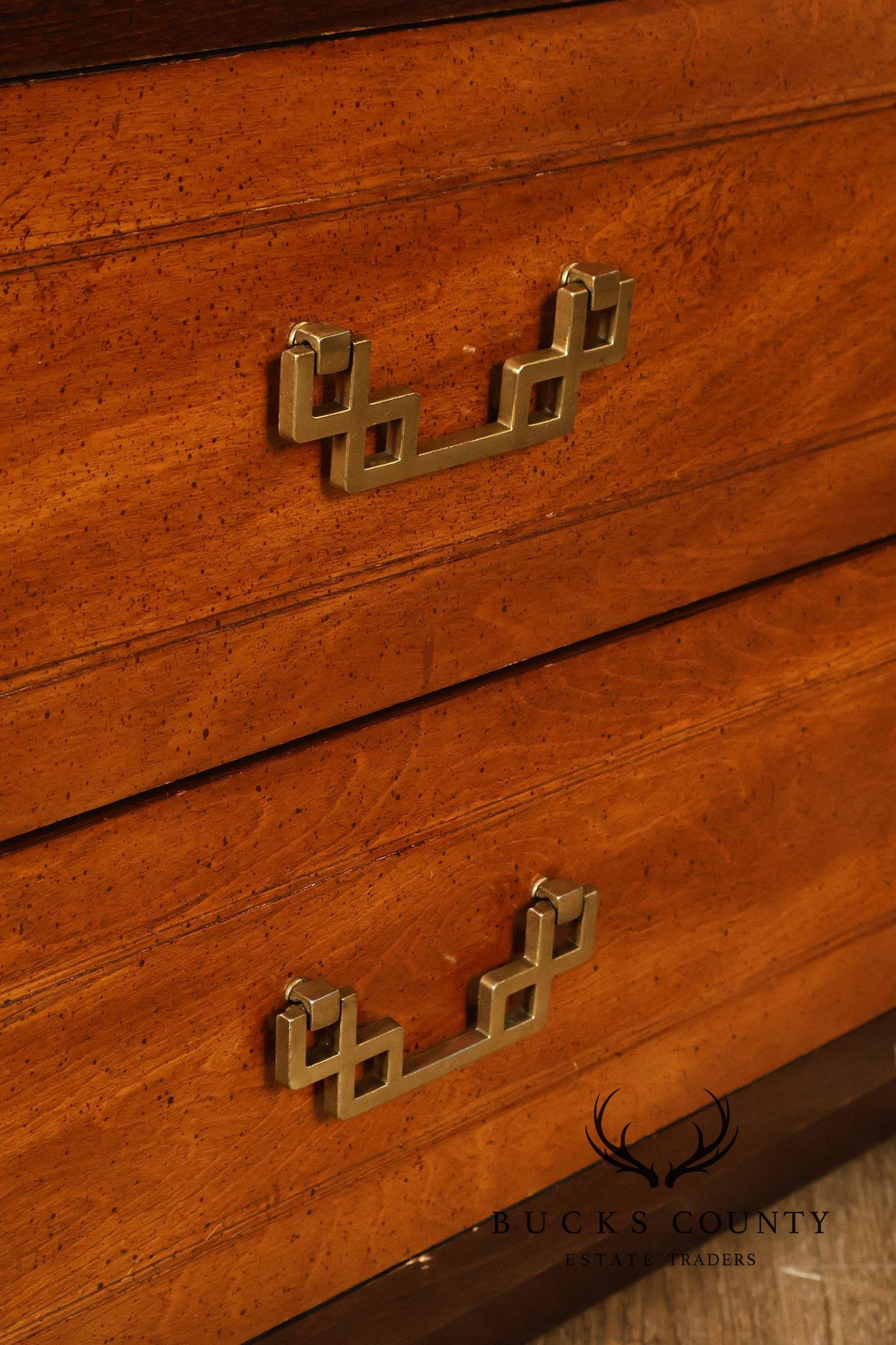 Vintage Bassett Chinoiserie Style Nightstands