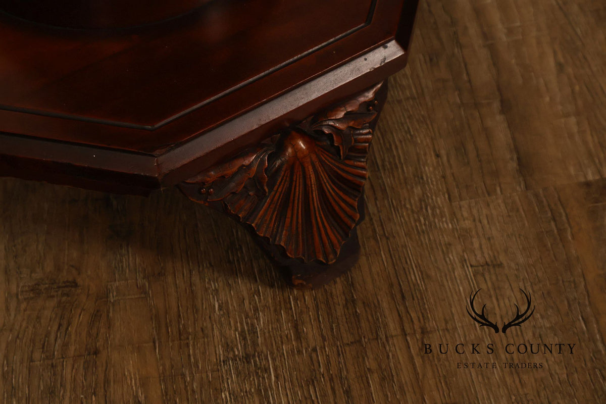 Baroque Revival Style Mahogany Carved Pedestal Stand