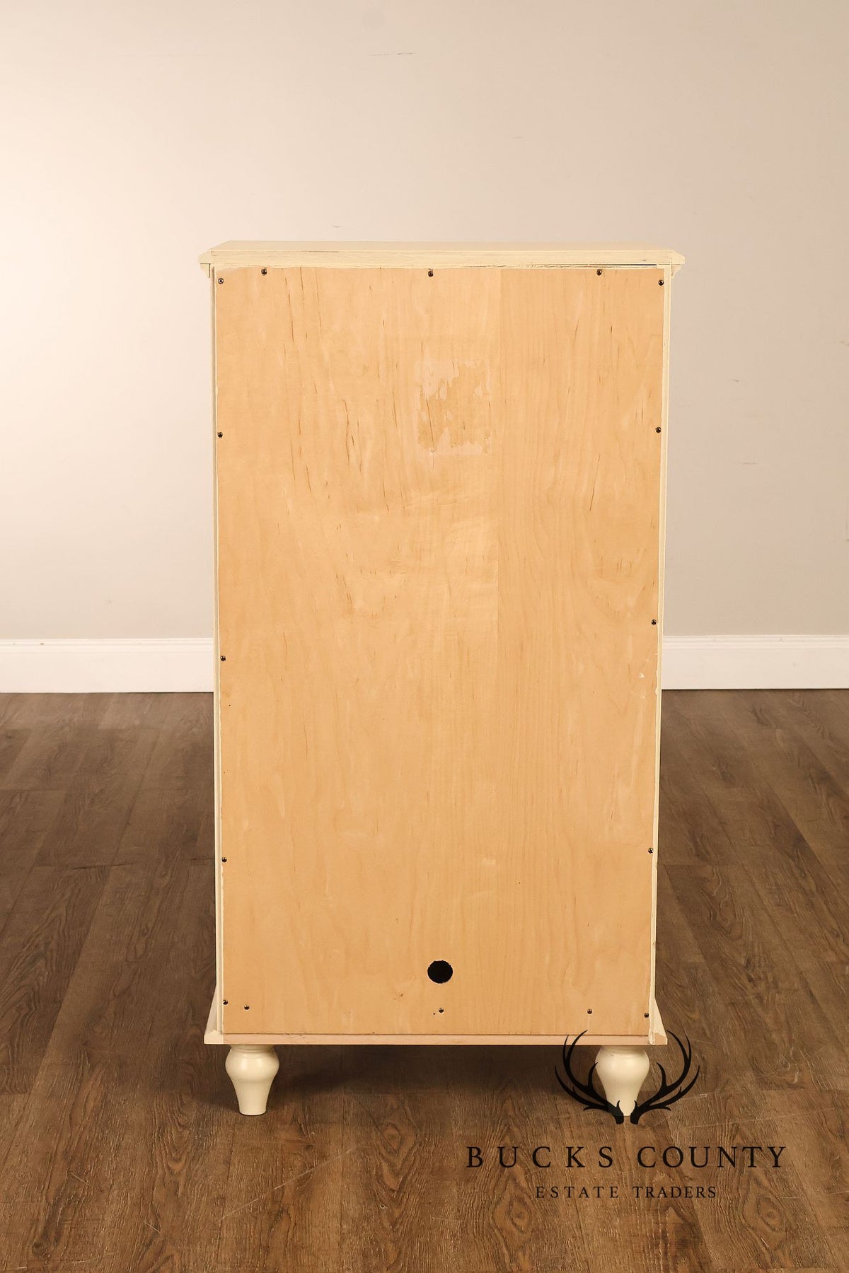 Coastal Style Painted Linen Cabinet