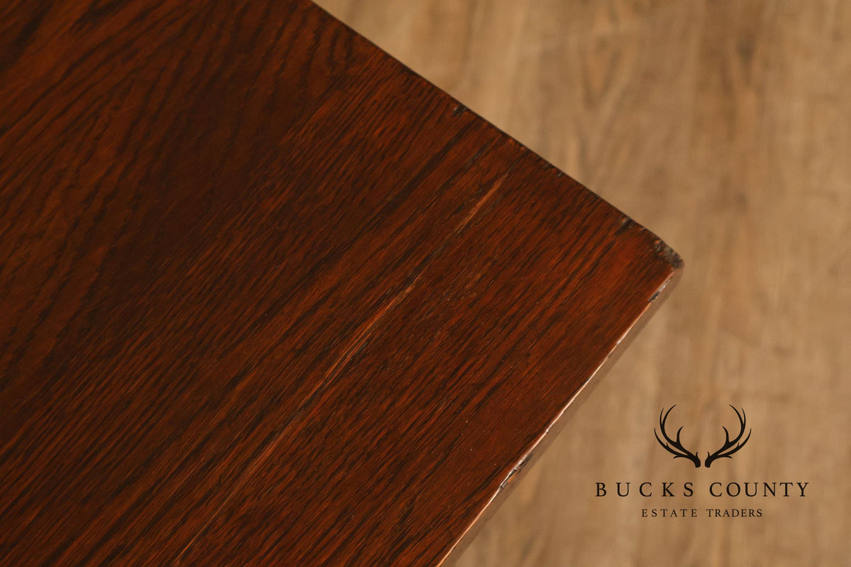 Antique Arts And Crafts Mission Oak Desk