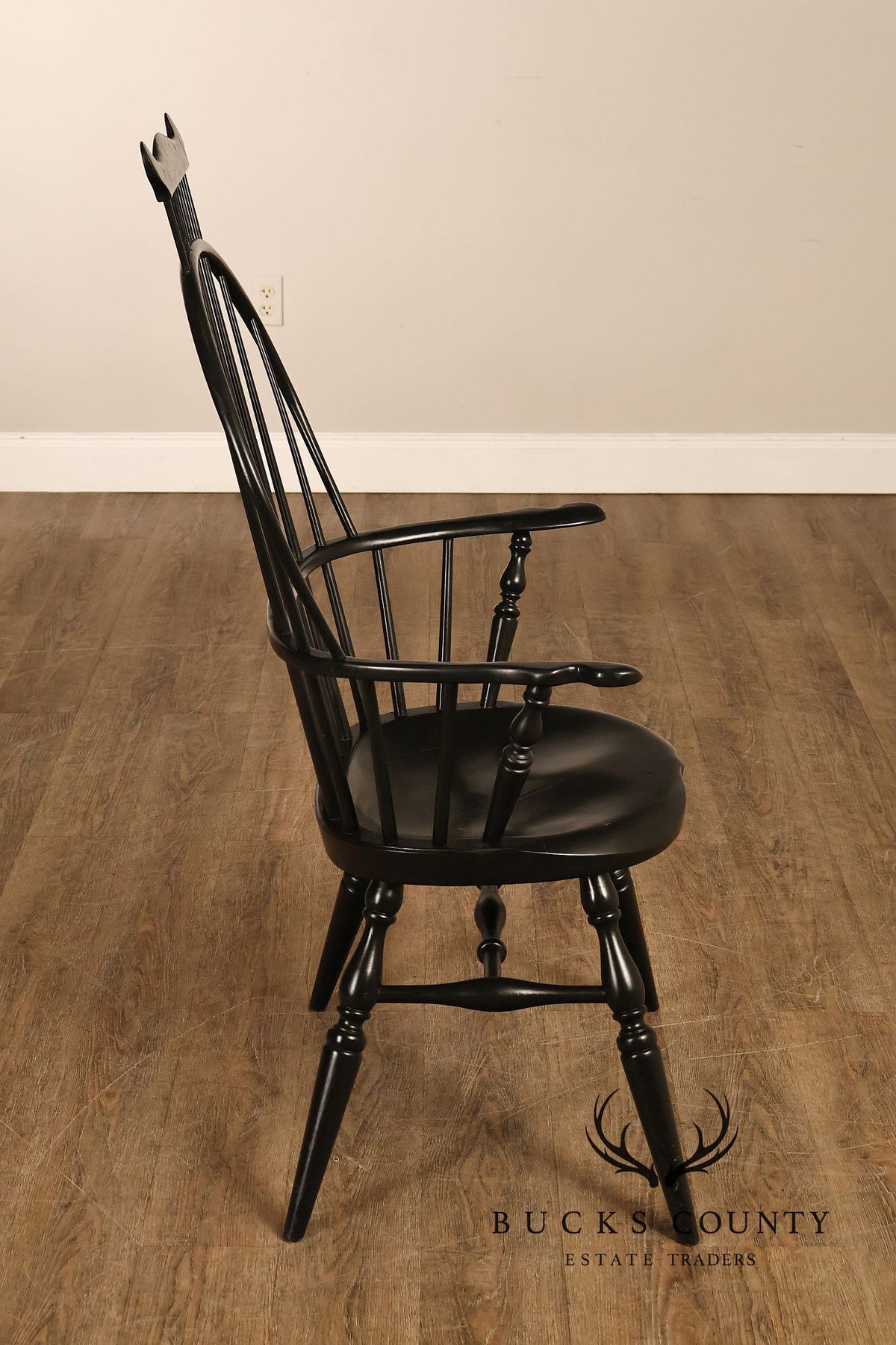 James Brown Ebonized Windsor Armchair Replica Windsor