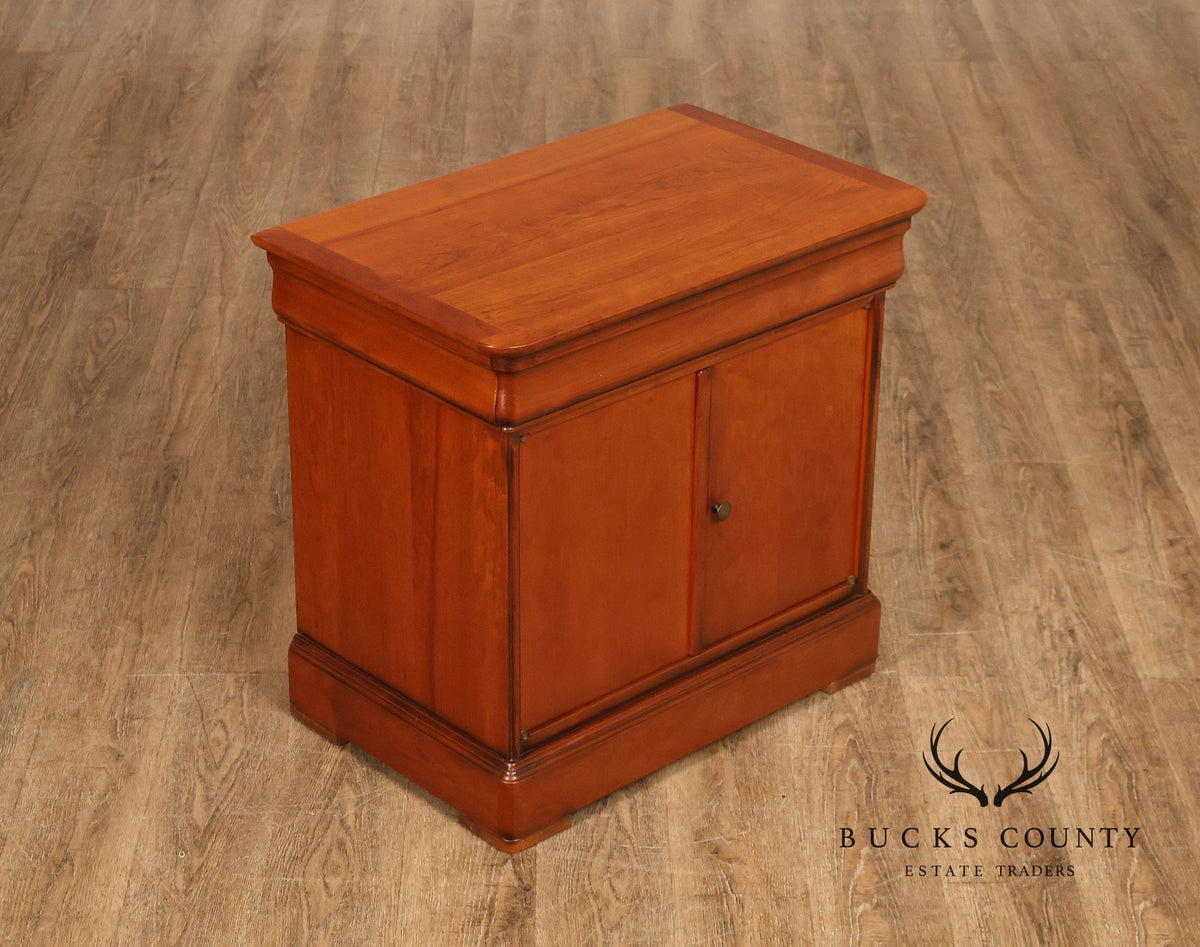 French Louis Philippe Style Cherry Nightstand