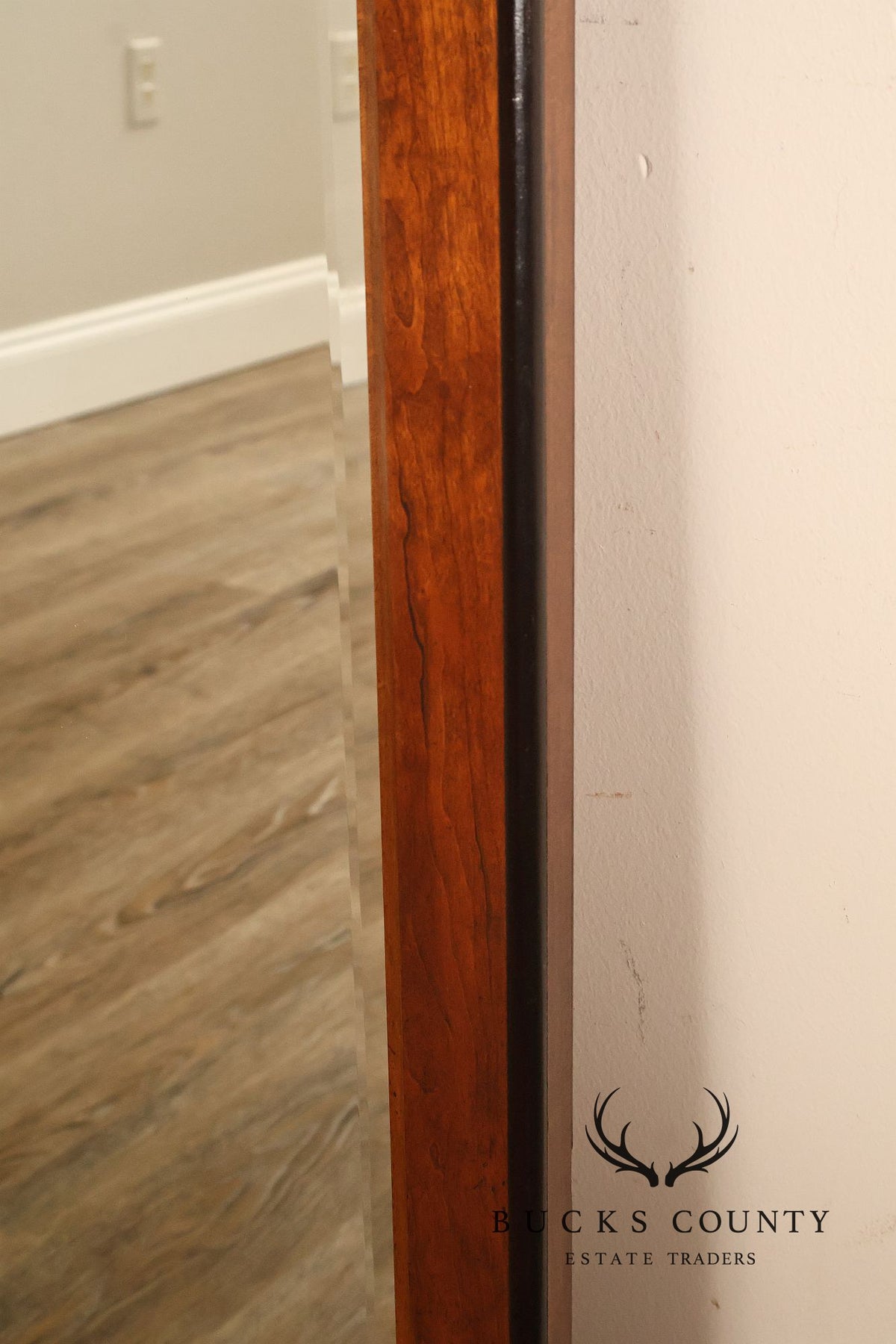 Campaign Style Brass Bound Mirror