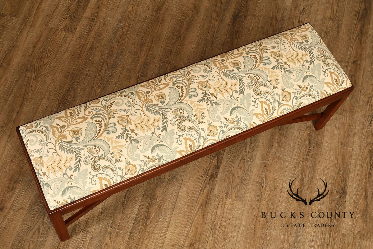 Chippendale Style Mahogany Window Bench