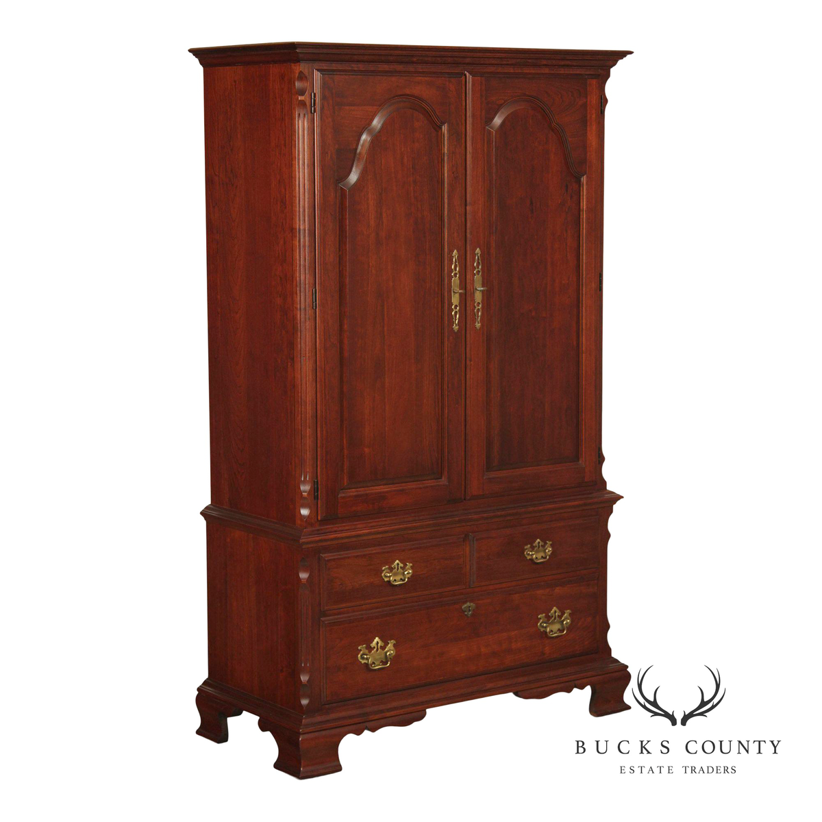 Pennsylvania House Chippendale Style Cherry Armoire